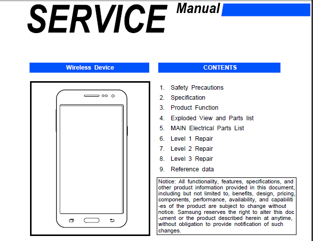 Samsung Tab T211 service manual