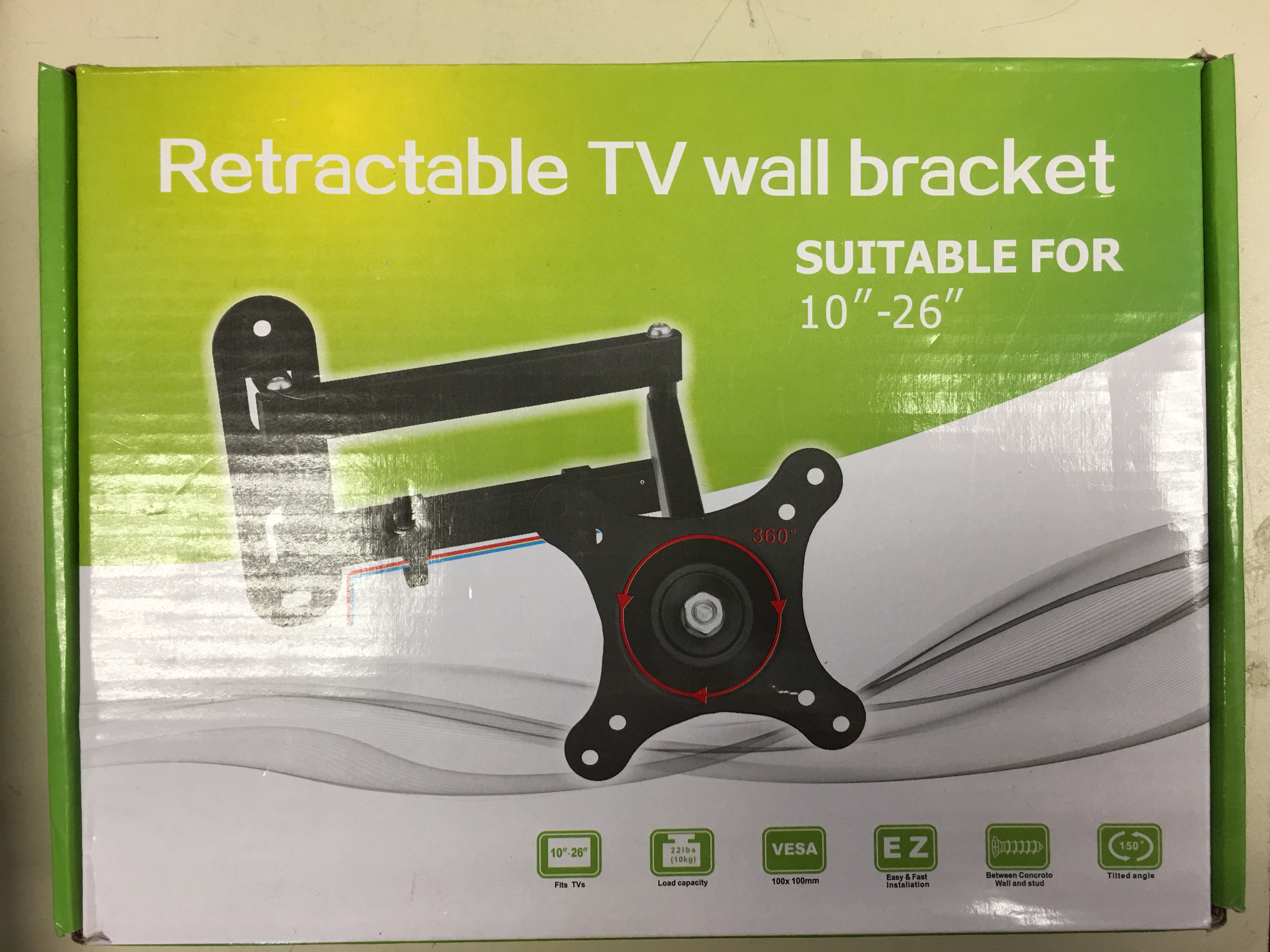 Retractable TV Wall Mount Bracket